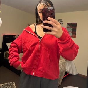 Hanes Red Women's Full Zip Hoodie